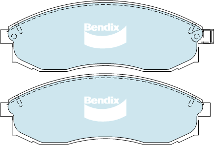 Bendix Heavy Duty Brake Pad Set Front - DB2160-HD