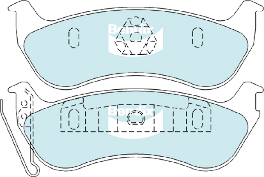 Bendix 4WD Brake Pad Set Rear For Jeep Cherokee KJ 2.4L/2.5L/2.8L/3.7L