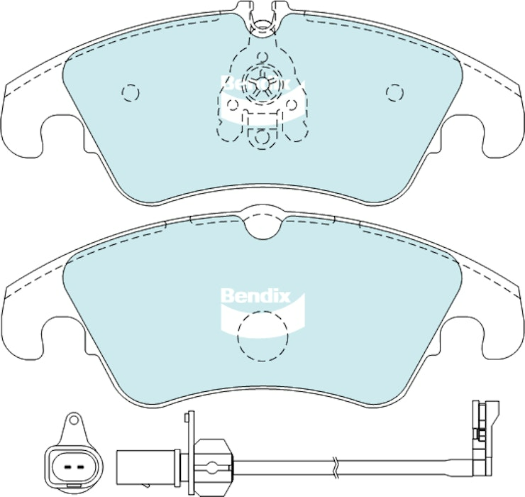 Bendix EURO+ Brake Pad Set Front For Audi A6 [C7, 4GC, 4G2, 4GD, 4G5] 1.8L/4.0L