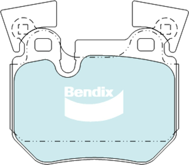 Bendix EURO+ Brake Pad Set Rear For BMW 1 [E90, E91, E93] 2.0L/2.5L/3.0L