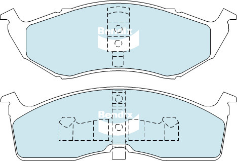 Bendix Brake Pad Set For BMW X6 xDrive E71, E72 4.4L,3.0L AWD SUV - DB2209HD