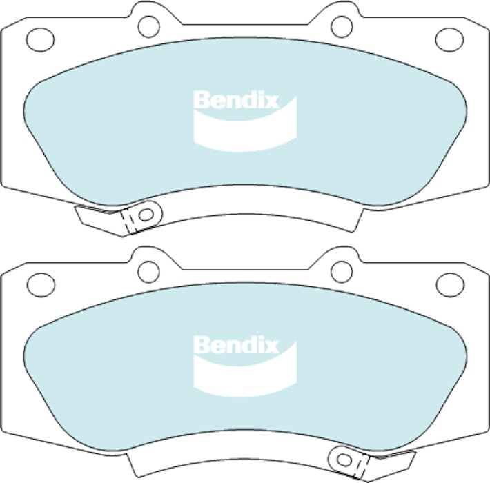 Bendix 4WD Brake Pad Set Front For Toyota Hilux KUN26 3.0L, GGN25 4.0L