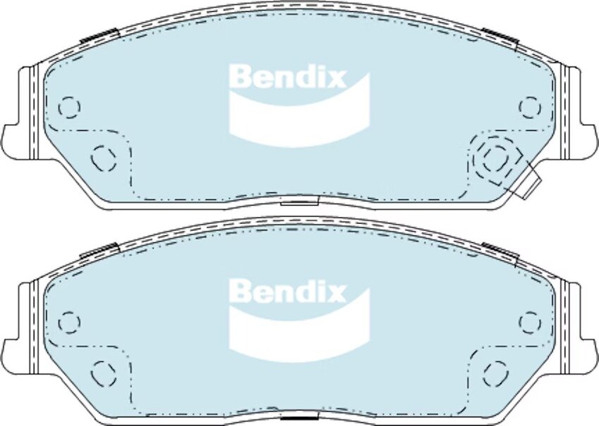 Bendix Heavy Duty Brake Pad Set Front - DB2243-HD