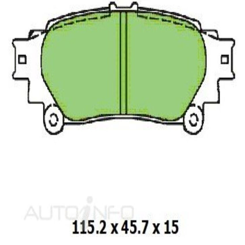 Ultra 4WD Brake Pad - Rear Set For LEXUS RC350/RX450H/TOYOTA KLUGER/PRIUS