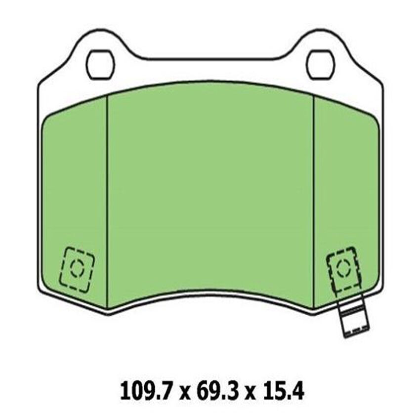 Ultra 4WD Brake Pad - Disc Set For JEEP GRAND CHEROKEE