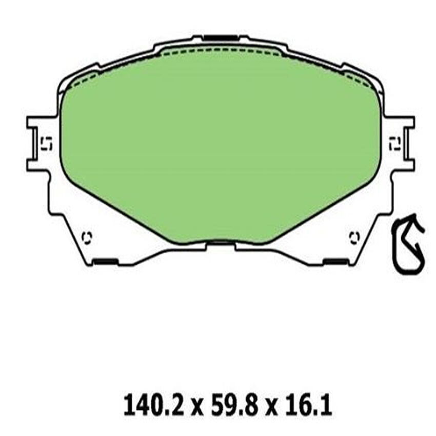 Ultra Ceramic Brake Pad Front For MAZDA MAZDA6 GJ/GL/GLX GJ/GL 2.5L/2.0L