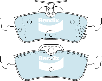 Bendix General CT Brake Pad Set Rear  - DB2309-GCT