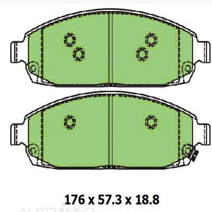 Ultra 4WD Brake Pad - Front Set For JEEP COMMANDER/GRAND CHEROKEE