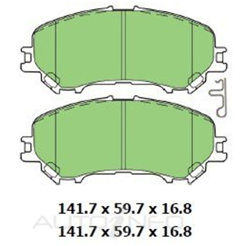 PROTEX 4WD Brake Disc Pads For Kia Magentis/Sorento EX, EX-L, BL 2.5L/3.5L/2.0L