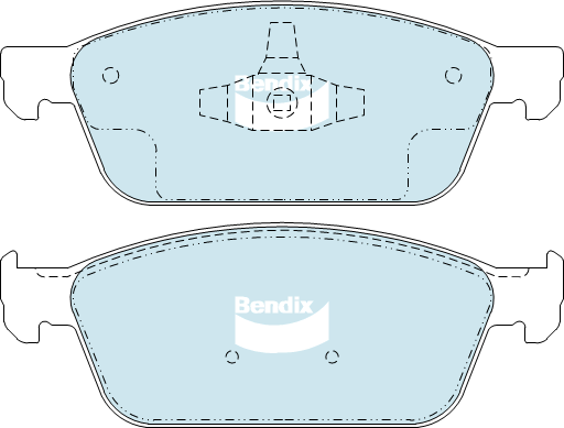 Bendix General CT Brake Pad Set Front  - DB2353-GCT