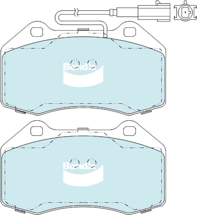 Bendix General CT Brake Pad Set Front  - DB2386-GCT