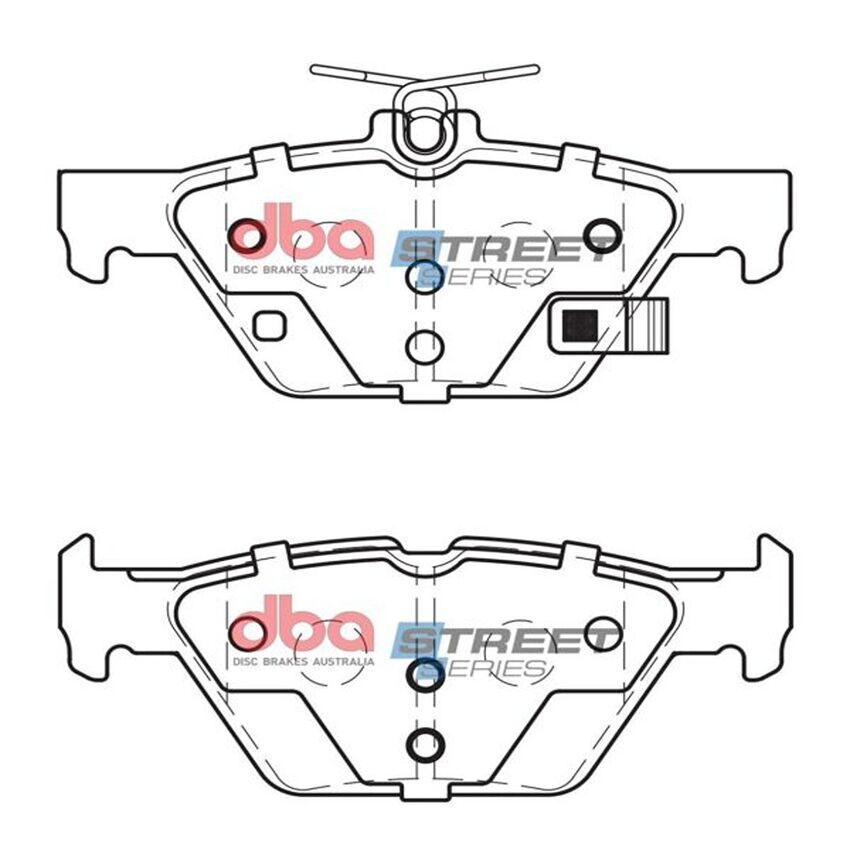 DBA Street Series Brake Pads Rear For Subaru WRX FA20E FA24E 2.0L V1 VN VA