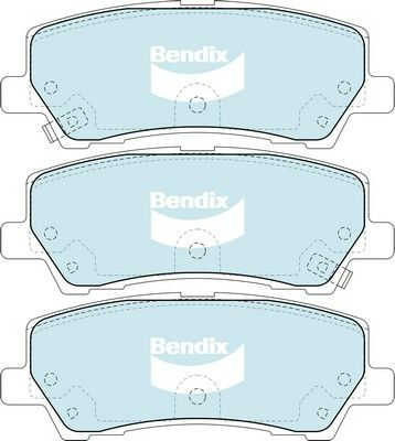 Bendix General CT Brake Pad Set Rear  - DB2412-GCT