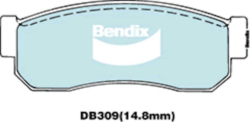 Bendix General CT Brake Pad Set Front For Subaru Sherpa 700 0.7L 27kW 1982-1989