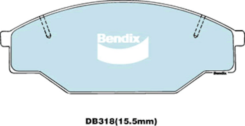 Bendix 4WD Brake Pad Set Front For Toyota Dyna 100 YH81, YY100 1.8L 1985-2001