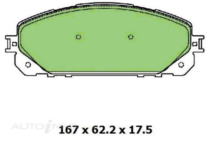 Ultra Ceramic Brake Pad - Disc For JEEP CHEROKEE/VOLKSWAGEN POLO
