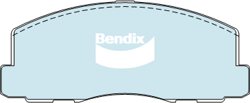 Bendix General CT Brake Pad Set Front For Mitsubishi Lancer [C6A, C7A, CA, CB]