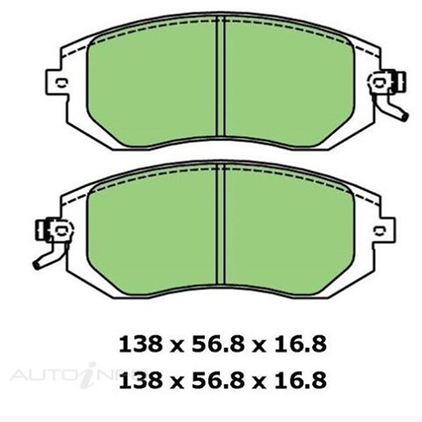 Ultra Ceramic Brake Pad Front For SUBARU BRZ/CROSSTREK/FORESTER/IMPREZA/OUTBACK