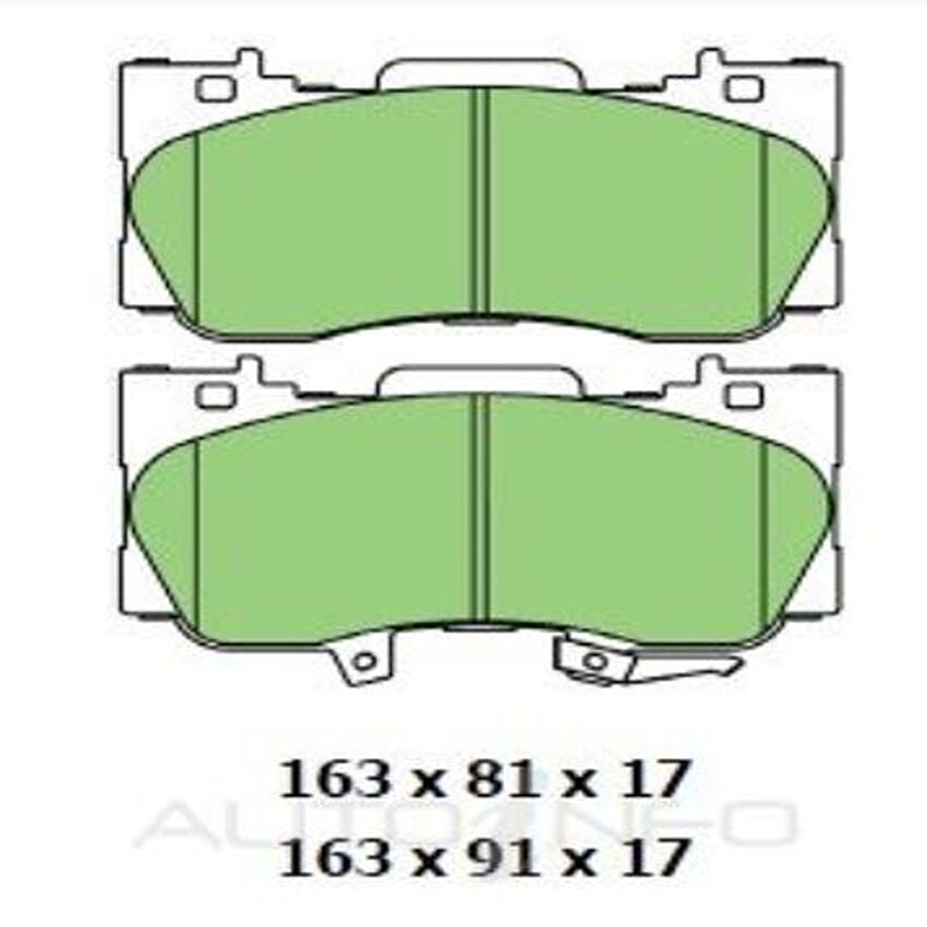 Ultra Ceramic Brake Pad Front For FORD MUSTANG 2.3L 2014 - 2017