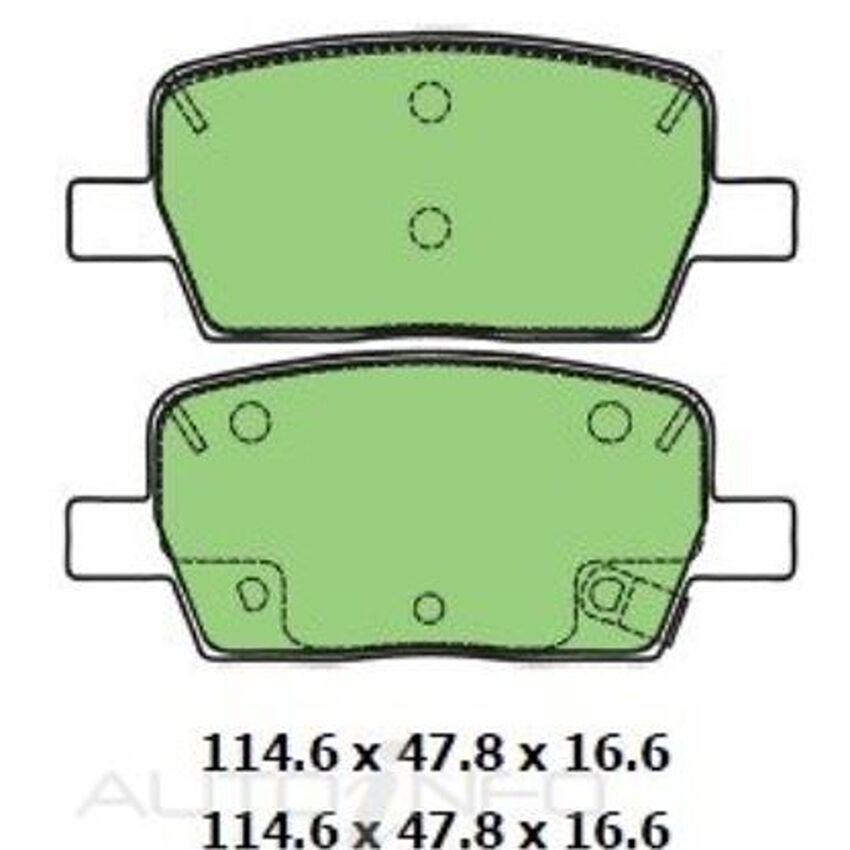 Ultra Ceramic Brake Pad Rear For HOLDEN ACADIA LT AC/LTZ-V AC 3.6L 2018 - 2020