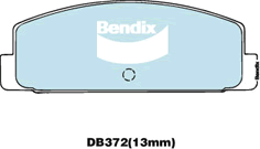 Bendix General CT Brake Pad Set Rear For Mazda Premacy CP10S 2.0L 11/01-03/05