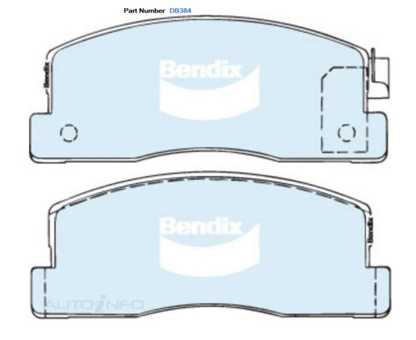 Bendix Advance Brake Pad Set Front For Honda Accord SY 1.6L Petrol EL -DB384AD