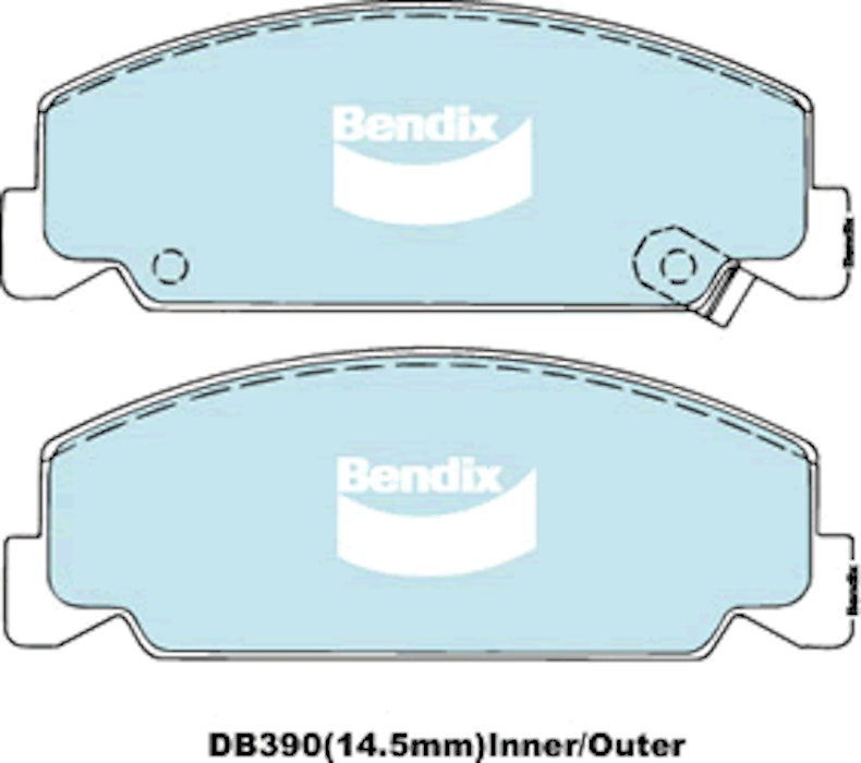 Bendix General CT Brake Pad Set Front For Honda Accord EX [AD] 1.8L 74kW