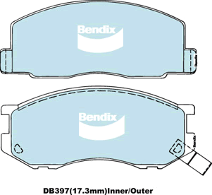 Bendix General CT Brake Pad Set Front For Toyota Tarago [CR2, YR2, YR3]1.8L/2.0L