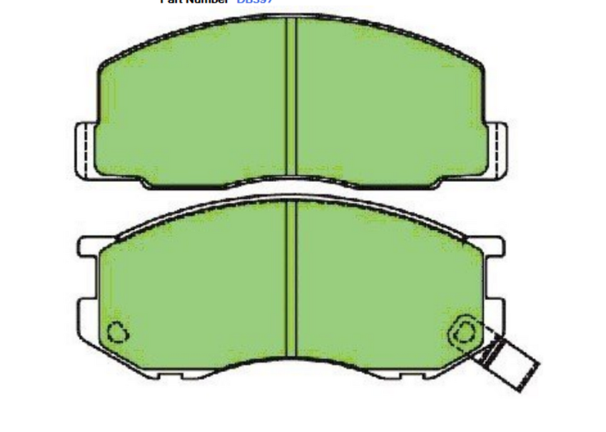 Protex Brake Pad Set Front For Daihatsu Delta, Toyota - DB397P