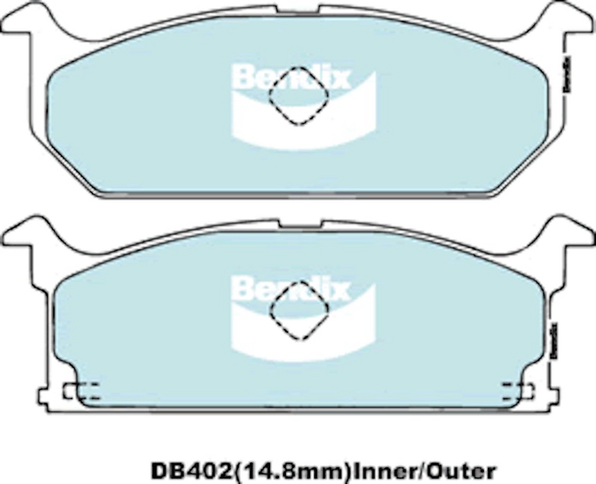 Bendix General CT Brake Pad Set Front For Suzuki Swift GTi/GXi [AA] 1.1L/1.3L
