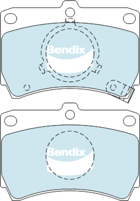 Bendix General CT Brake Pad Set Front For Mazda 323 GLX, GT Turbo [BF] 1.5L/1.6L
