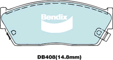 Bendix General CT Brake Pad Set Front For Honda Civic III [AM, AK, AU] 1.5L AAH