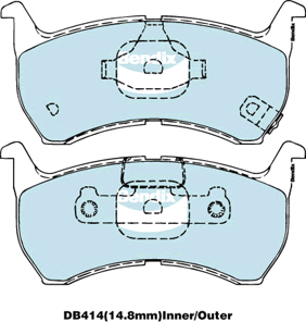 Bendix General CT Brake Pad Set Front For Ford Australia Telstar AS 2.0L TX5 EFi