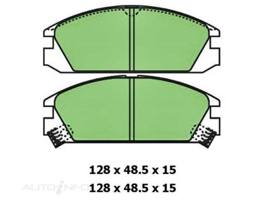 Protex Brake Pad Set Front For Rover 416 1.6L D16A3 4D Sedan