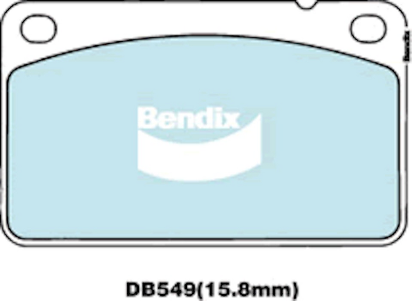Bendix General CT Brake Pad Set Front For Volvo 240 GLT6 [P242, P244, P245]