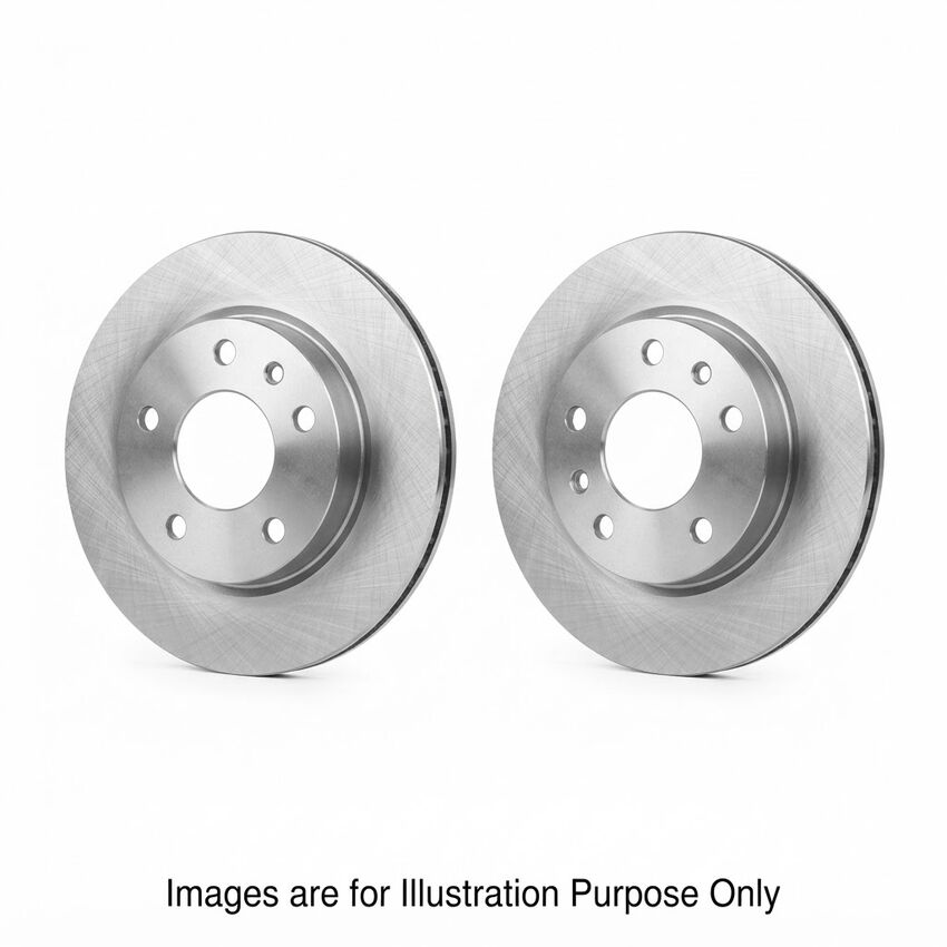 DBA Rear Street Standard Solid Disc Rotor Pair For Peugeot 307 XSE 1.8L EW1034