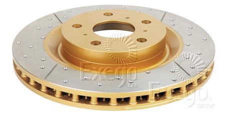 2X DBA Front Street Crossed Drilled & Slotted Disc Rotor For Nissan Pathfinder