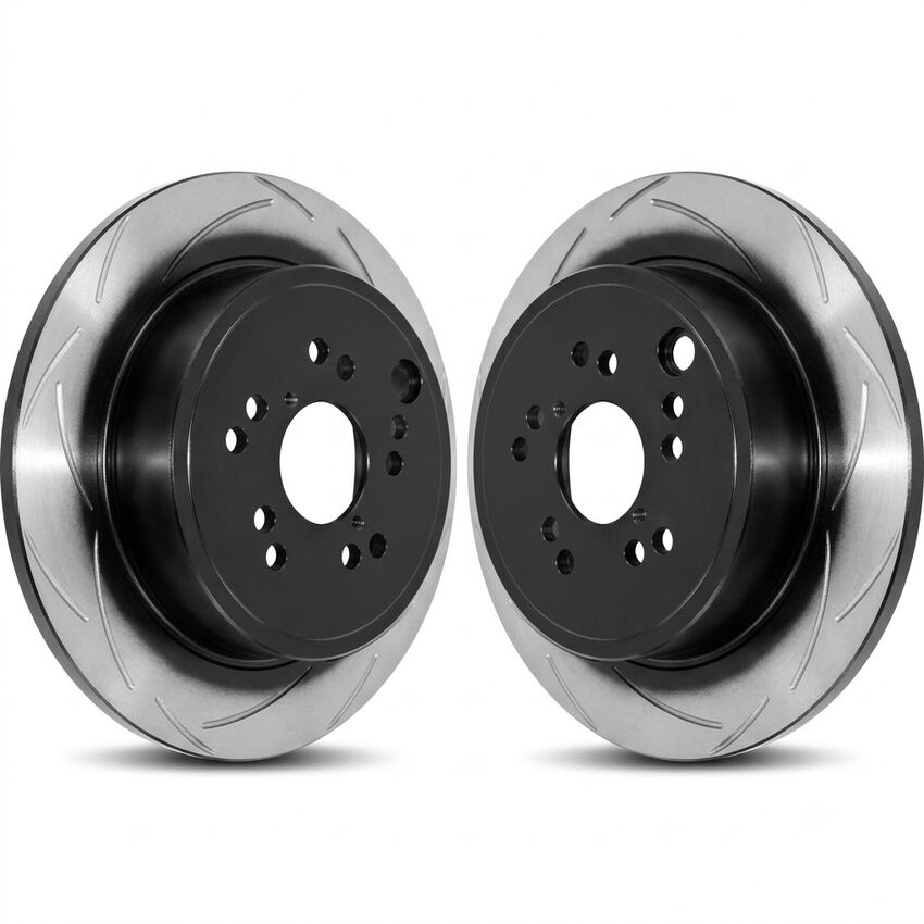2X DBA T2 Slotted Brake Rotor 286mm Rear For Subaru Exiga YA5 2.0L EJ204