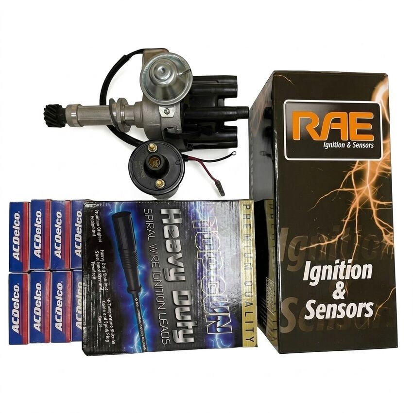 Distributor Coil,Leads Set & Spark Plug Kit For Holden Premier HG HJ HQ HT HX HZ