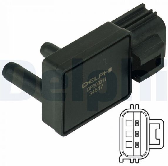 Delphi Exhaust Pressure Sensor 2 Pin For Ford Transit FA, FM, FN, FF, FD, FB, FC