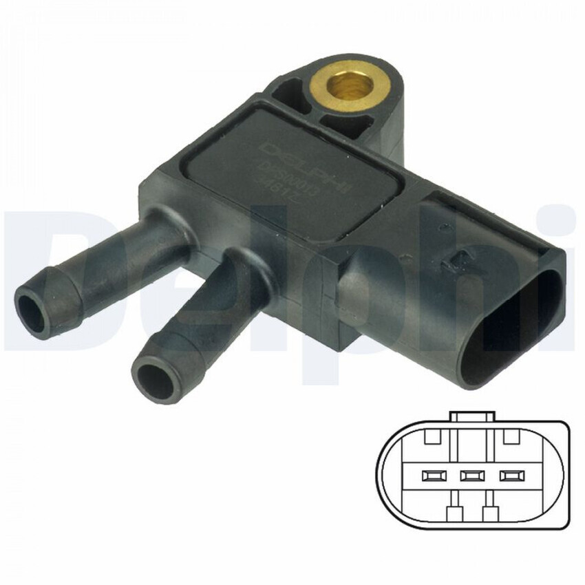 Delphi Exhaust Pressure Sensor 2 Pin For Mercedes-Benz C-Class W205, S205 2.2L