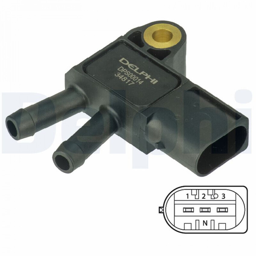 Delphi Exhaust Pressure Sensor For Mercedes-Benz Sprinter 3-t B906 2.2L/3.0L