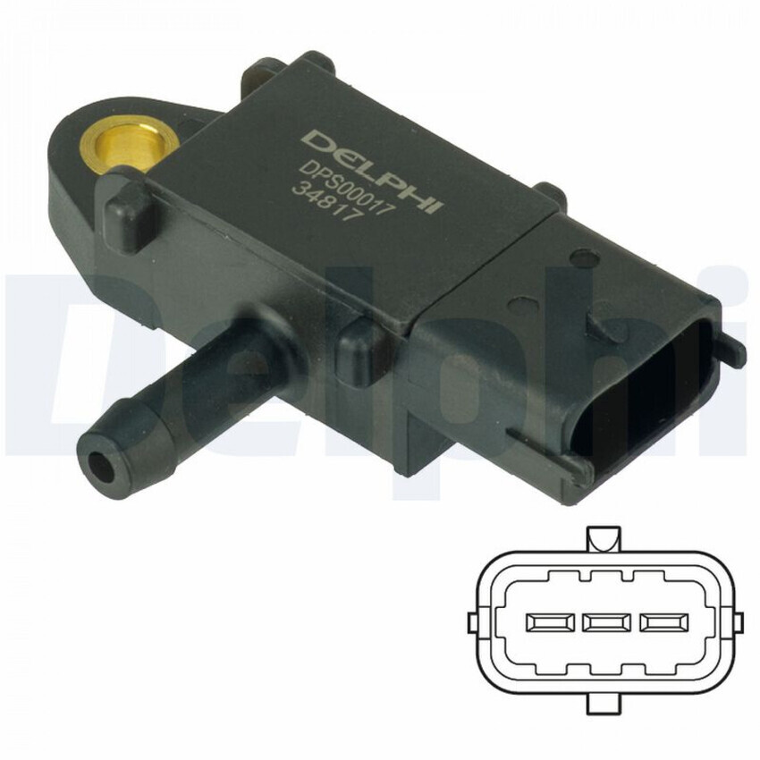 Delphi Exhaust Pressure Sensor 2 Pin For Chevrolet Cruze J300, J305, J308 1.7L