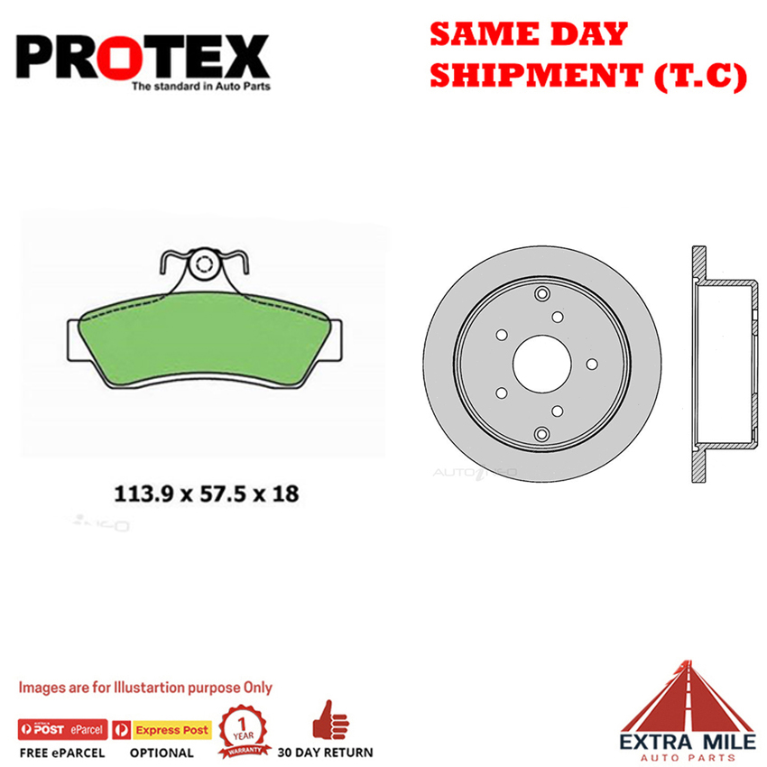 Rotors & Ceramic Brake Pad Set Rear For Holden Cross 6 8 Monaro V2 Adventra VZ
