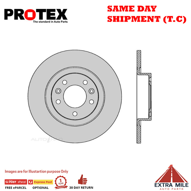 2X Rear Rotor For PEUGEOT 508 1.6L Vti,2.0L&2.2L Hdi Mechanical Handbrake 11/10 on