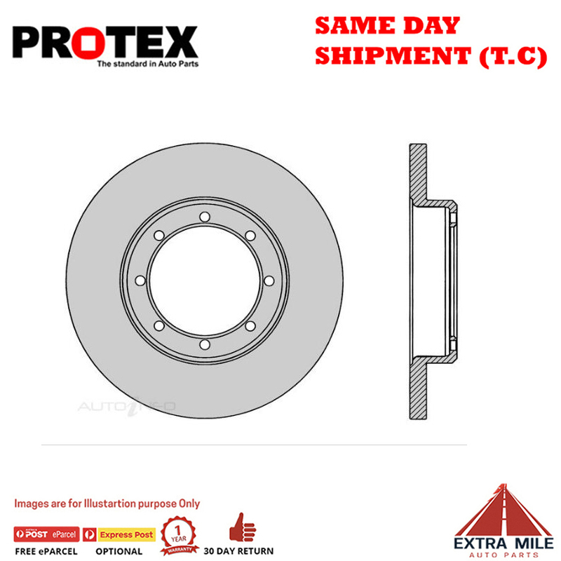 2X Protex Rear Rotor For RENAULT Master III X62 2.3L CRD Turbo RWD (DRW) 2/10 on