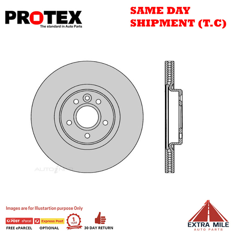 2X Front Rotor For VOLVO V40 Cross Country T5 With 320mm Rotor (16.5" Brakes) 13-15