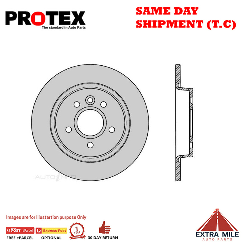 2X Rear Rotor For VOLVO V40 Cross Country T5 With 280mm Rotor (16.5" Brakes) 13-15