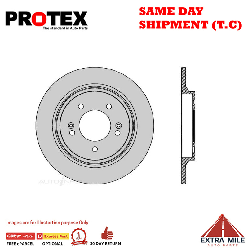 2X Protex Front Rotor For MITSUBISHI FUSO Canter FE305 Gray Import 85 - 93