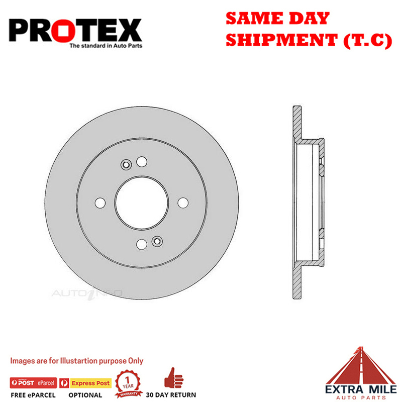 2X Protex Front Rotor For KIA Picanto TA 1.25L Hatch 2016-On